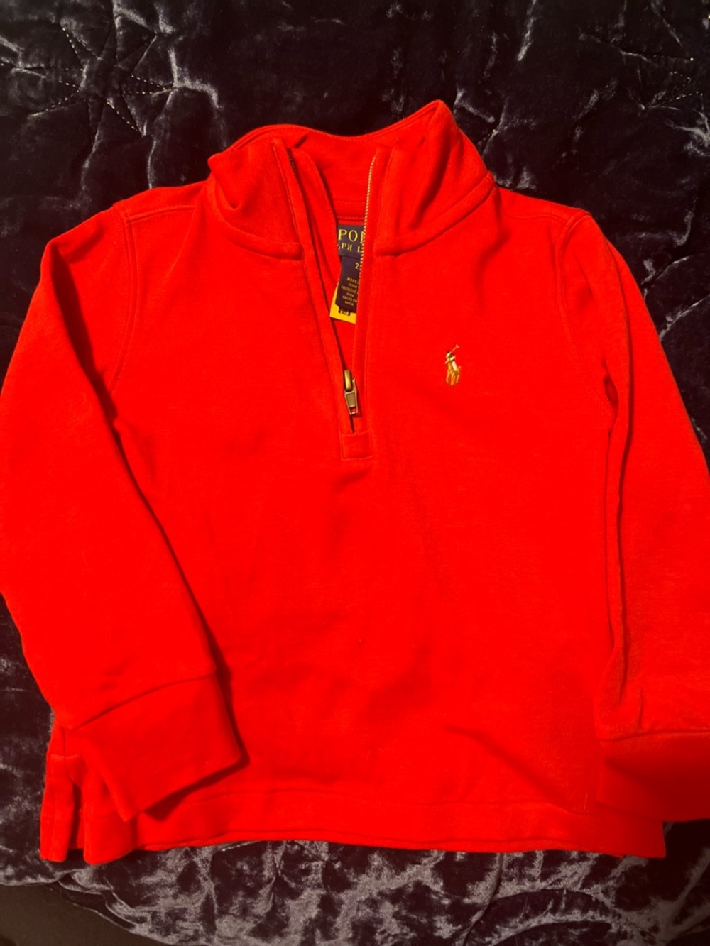 ❤️ Polo by Ralph Lauren Bright Red Quarter-Zip